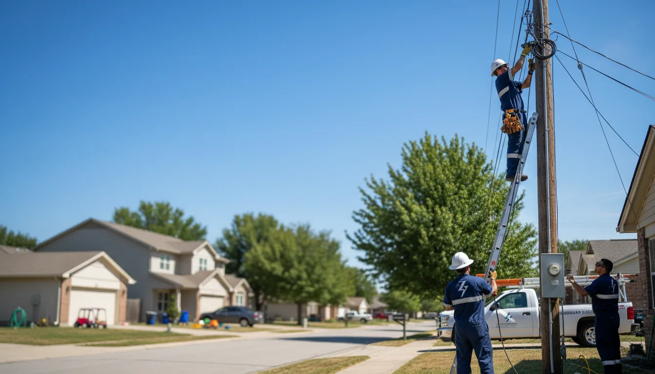 Residential electrician providing installation services in East Pembroke, NY